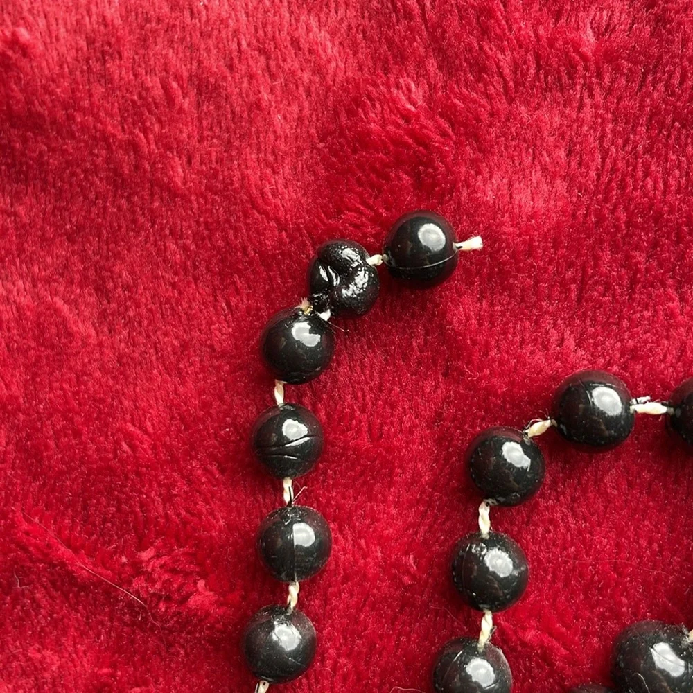Black Beaded 18 ft Garlands 2 pk